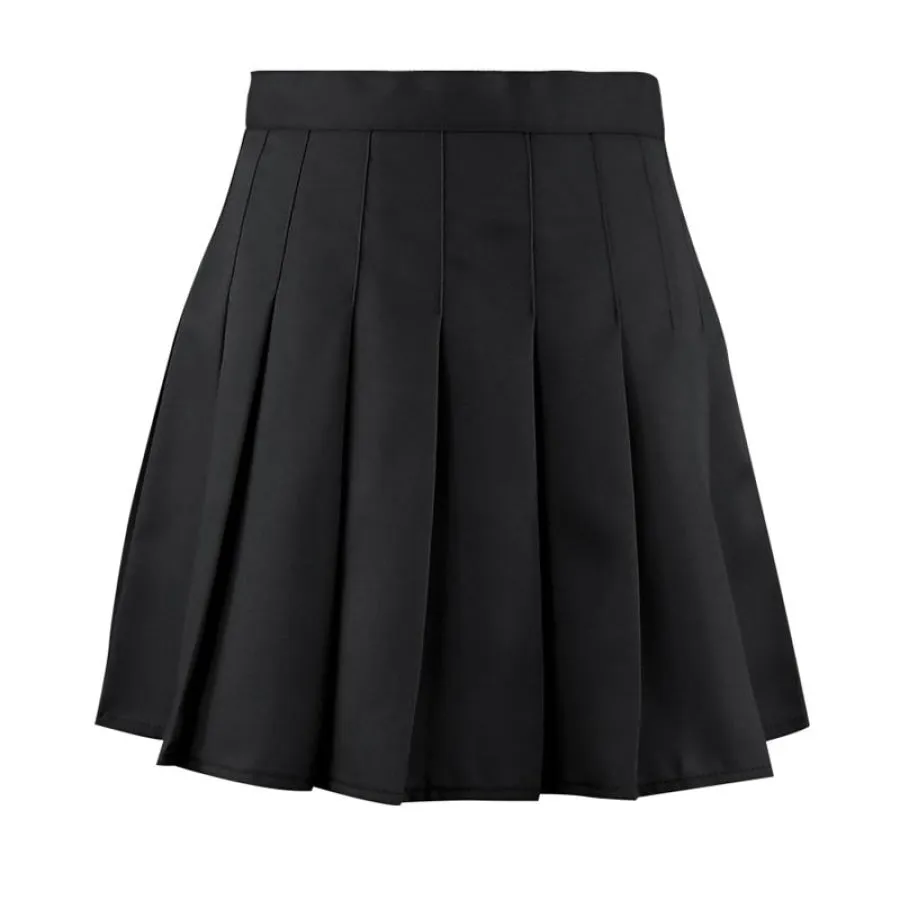 Japanese Solid Pleated College Style Mini Skirt J40230