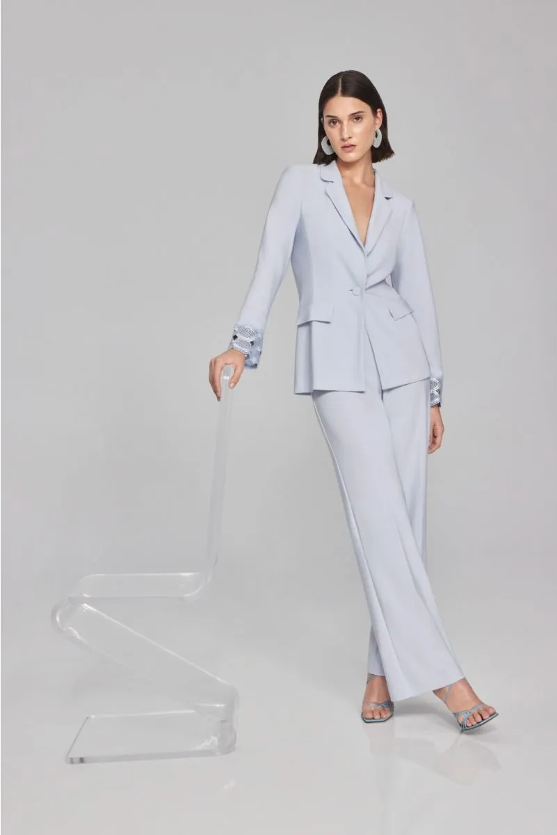 Joseph Ribkoff Celestial Blue Pull On Wide Leg Pants 241727