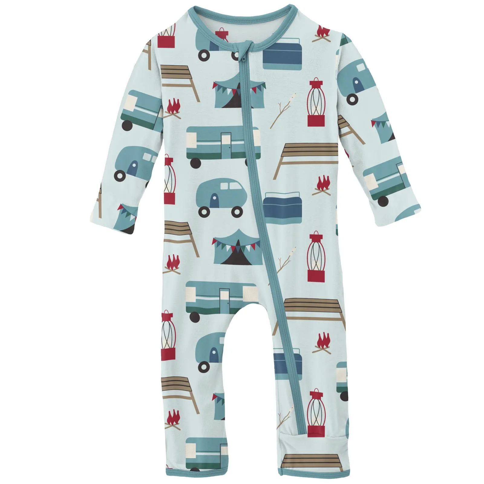 KicKee Pants Fresh Air Camping Coverall with Zipper