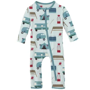 KicKee Pants Fresh Air Camping Coverall with Zipper