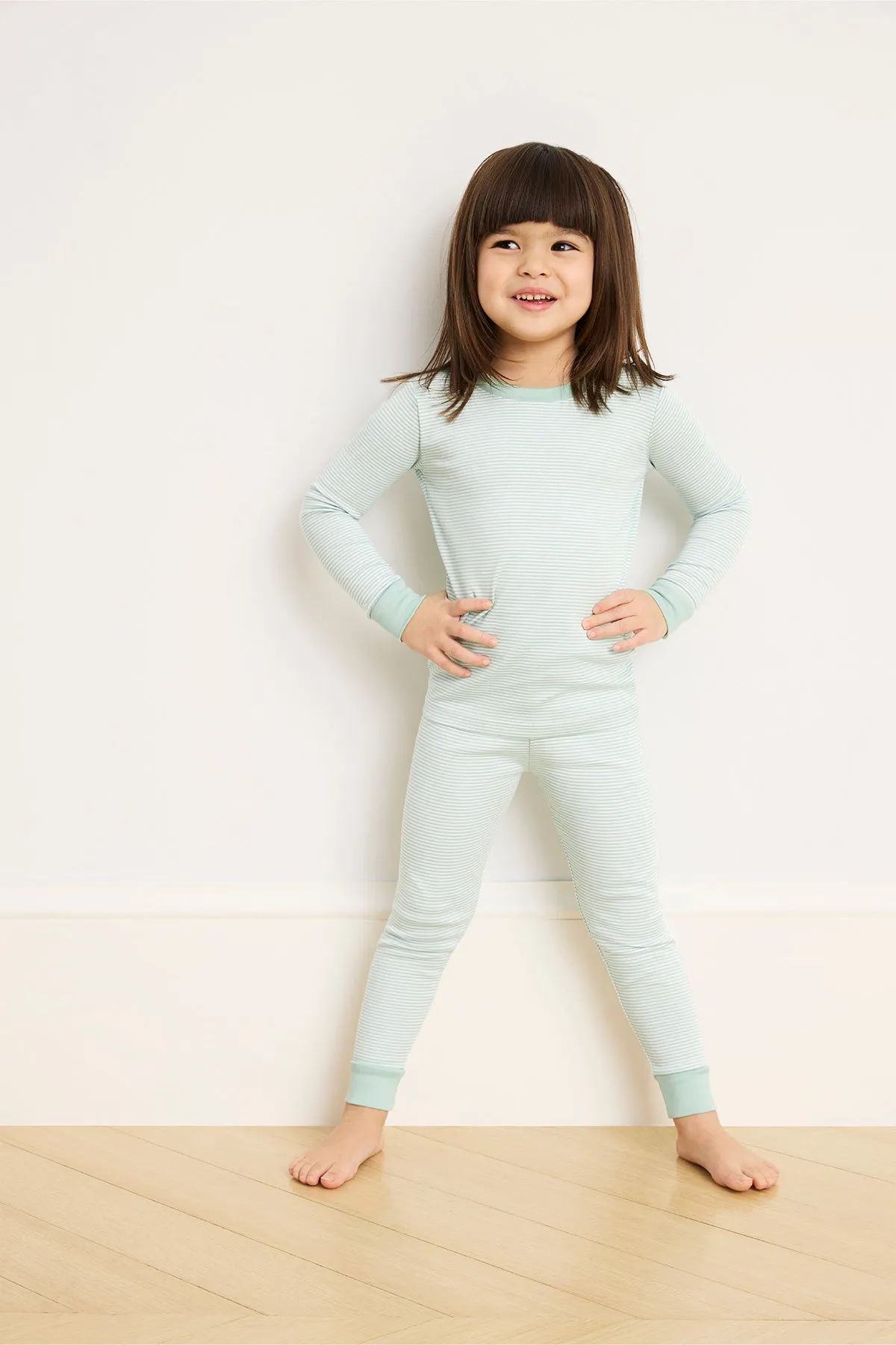 Kids Long-Long Set in Parisian Green