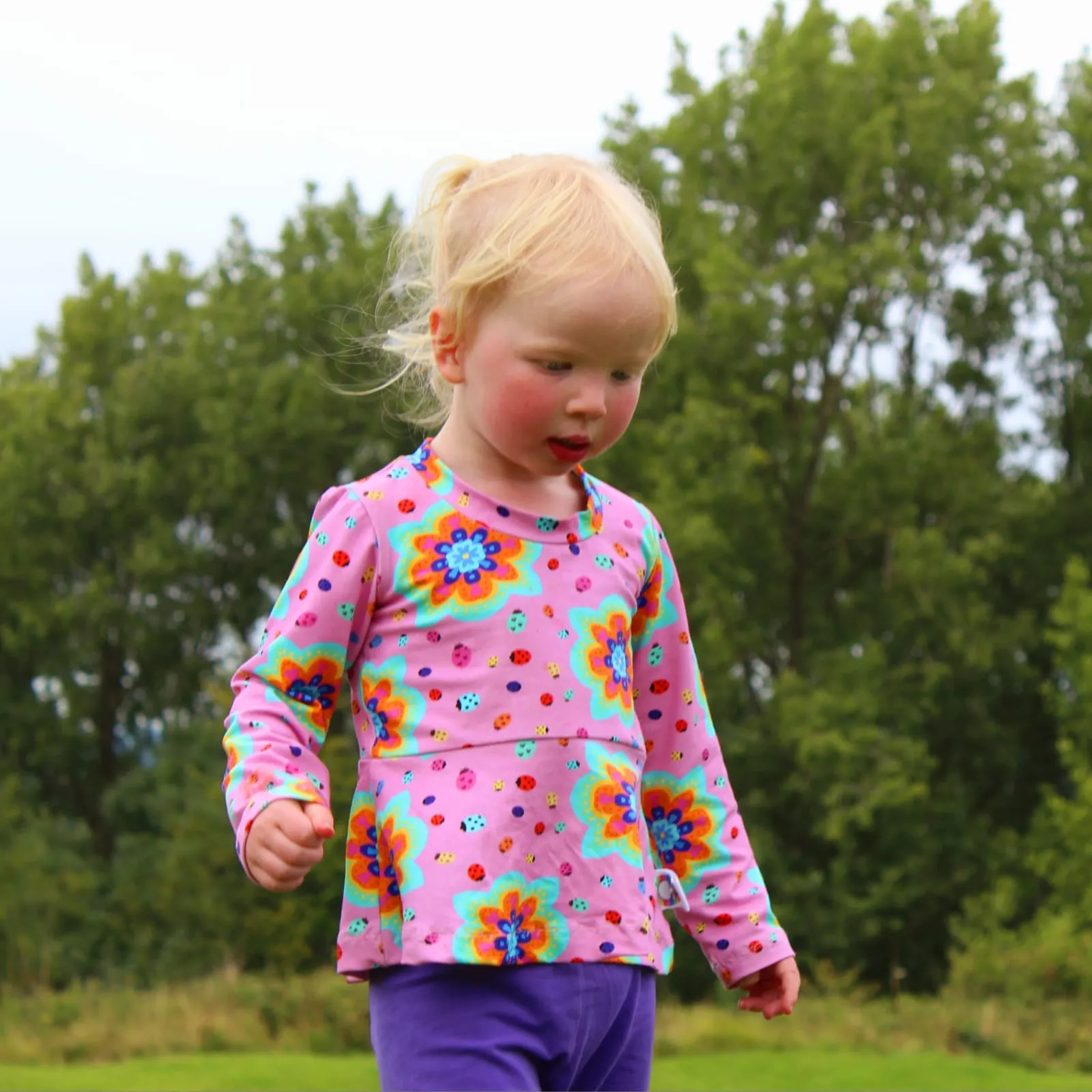 Kids Long Sleeve Peplum Top