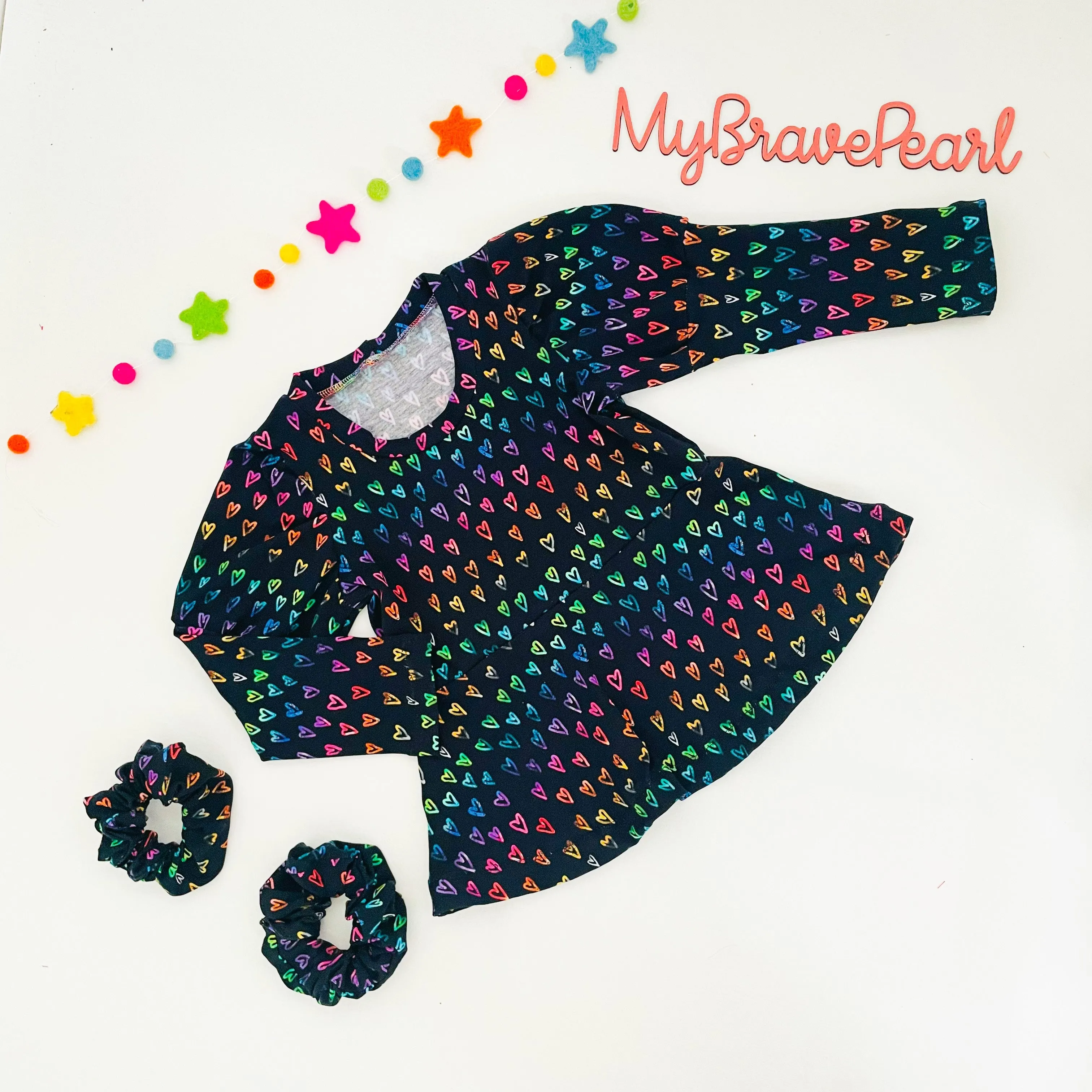 Kids Long Sleeve Peplum Top