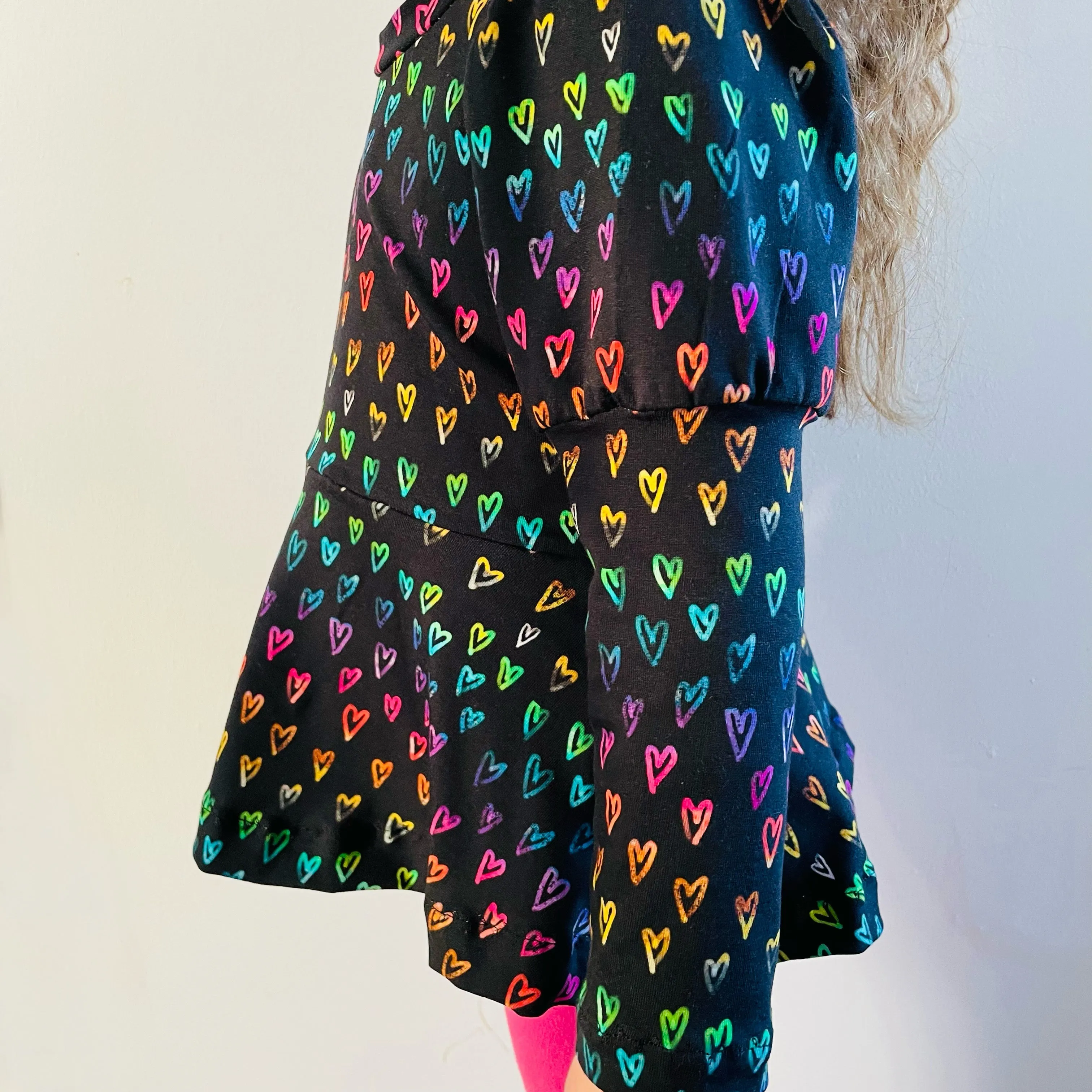 Kids Long Sleeve Peplum Top