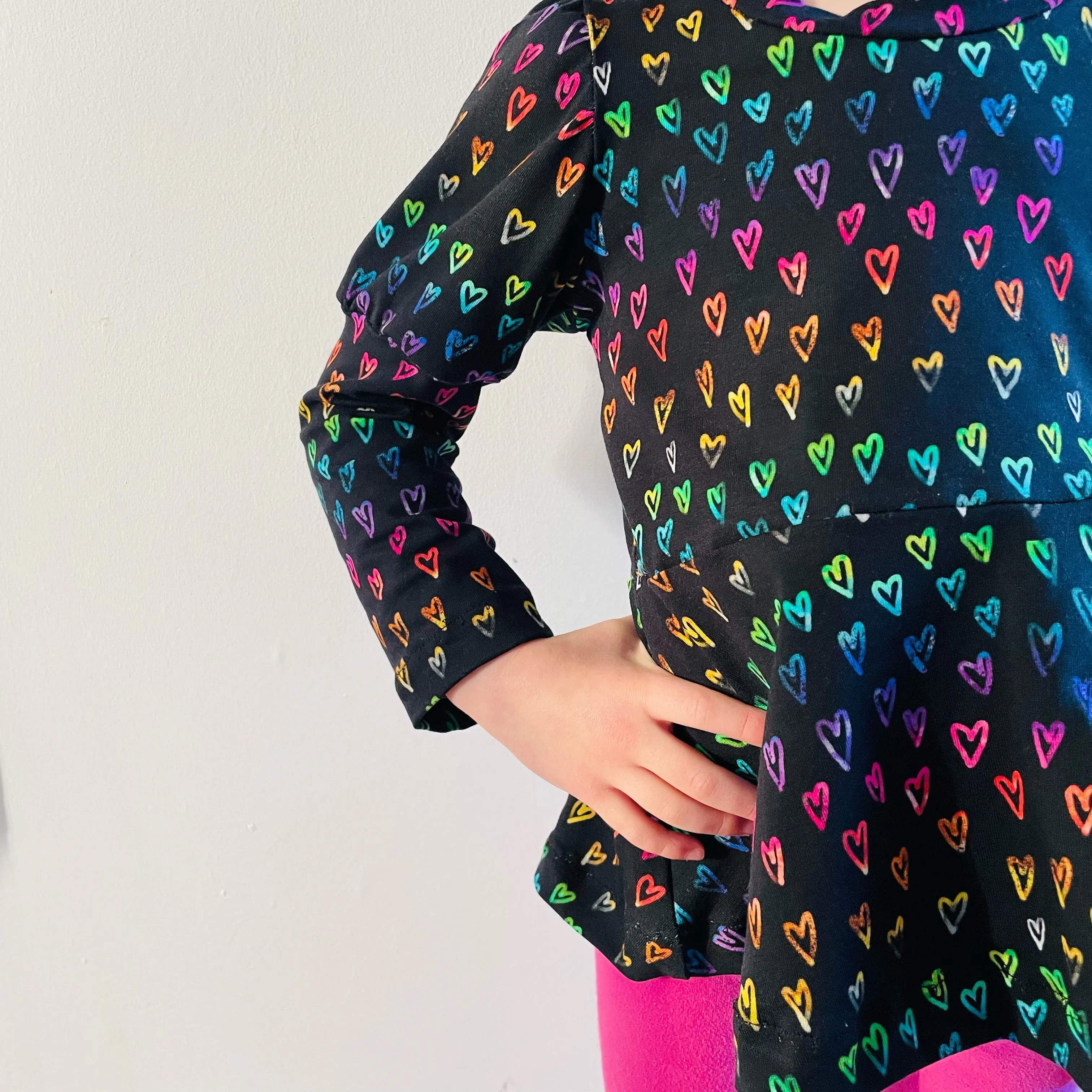 Kids Long Sleeve Peplum Top