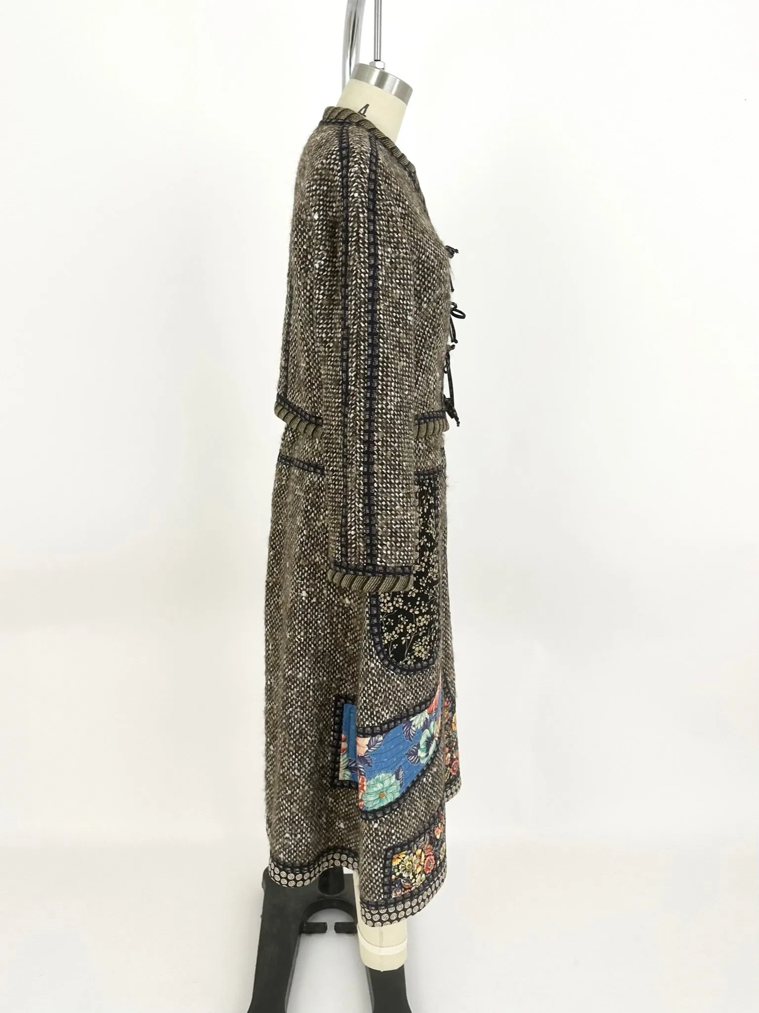 Koos Van Den Akker Wool Patchwork Skirt Set*