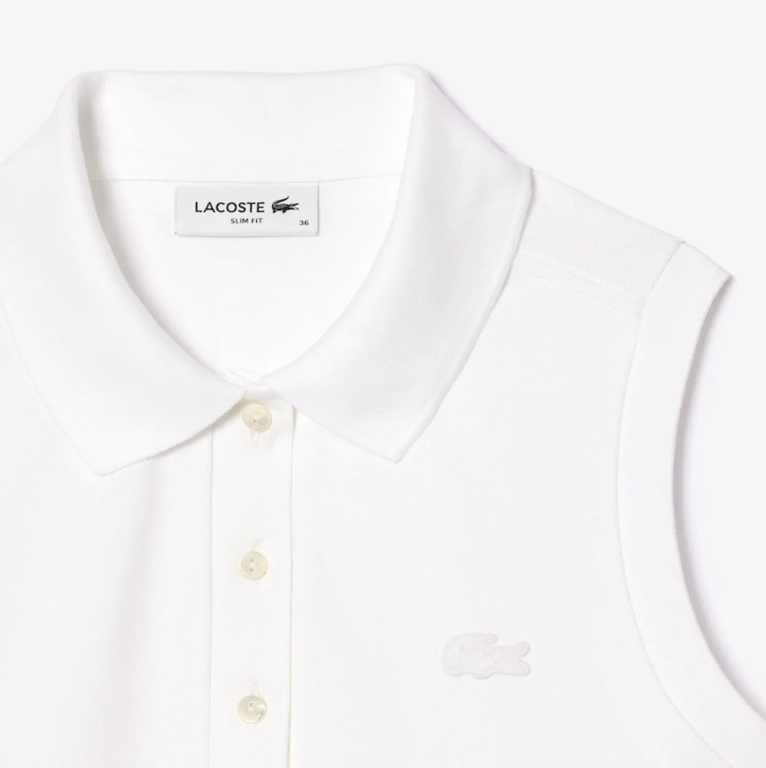 Lacoste Women's L.12.D Slim Fit Sleeveless Polo