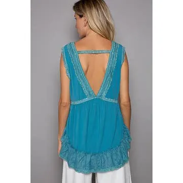 Lacy Ruffle Top