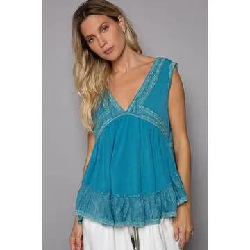 Lacy Ruffle Top