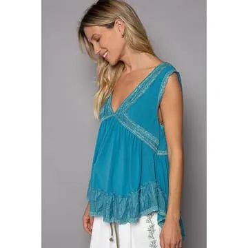 Lacy Ruffle Top