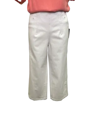 Layton Wide Leg Crop White