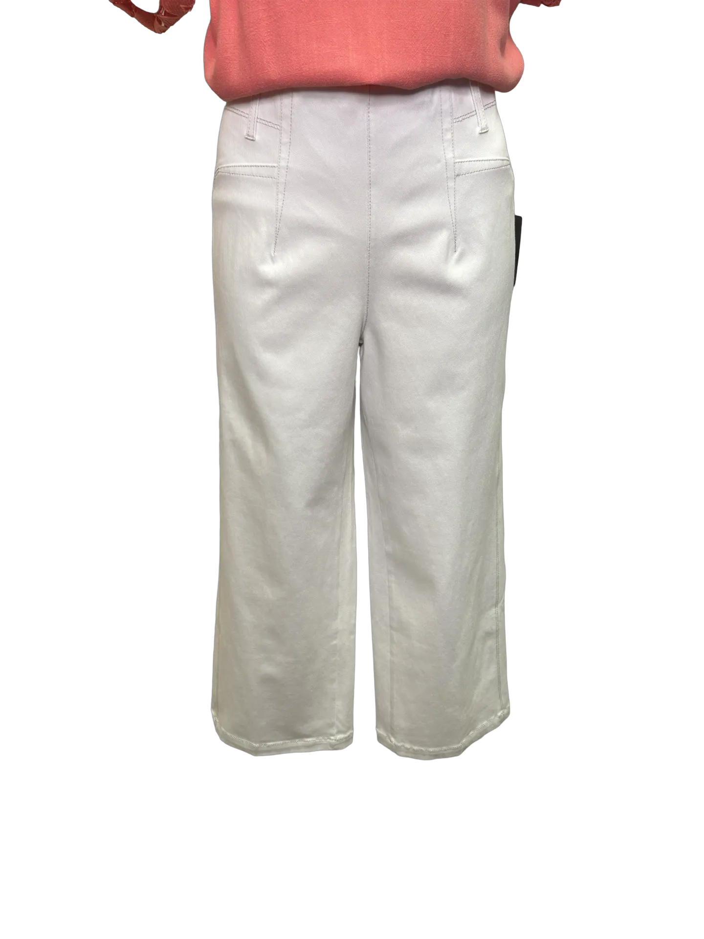 Layton Wide Leg Crop White