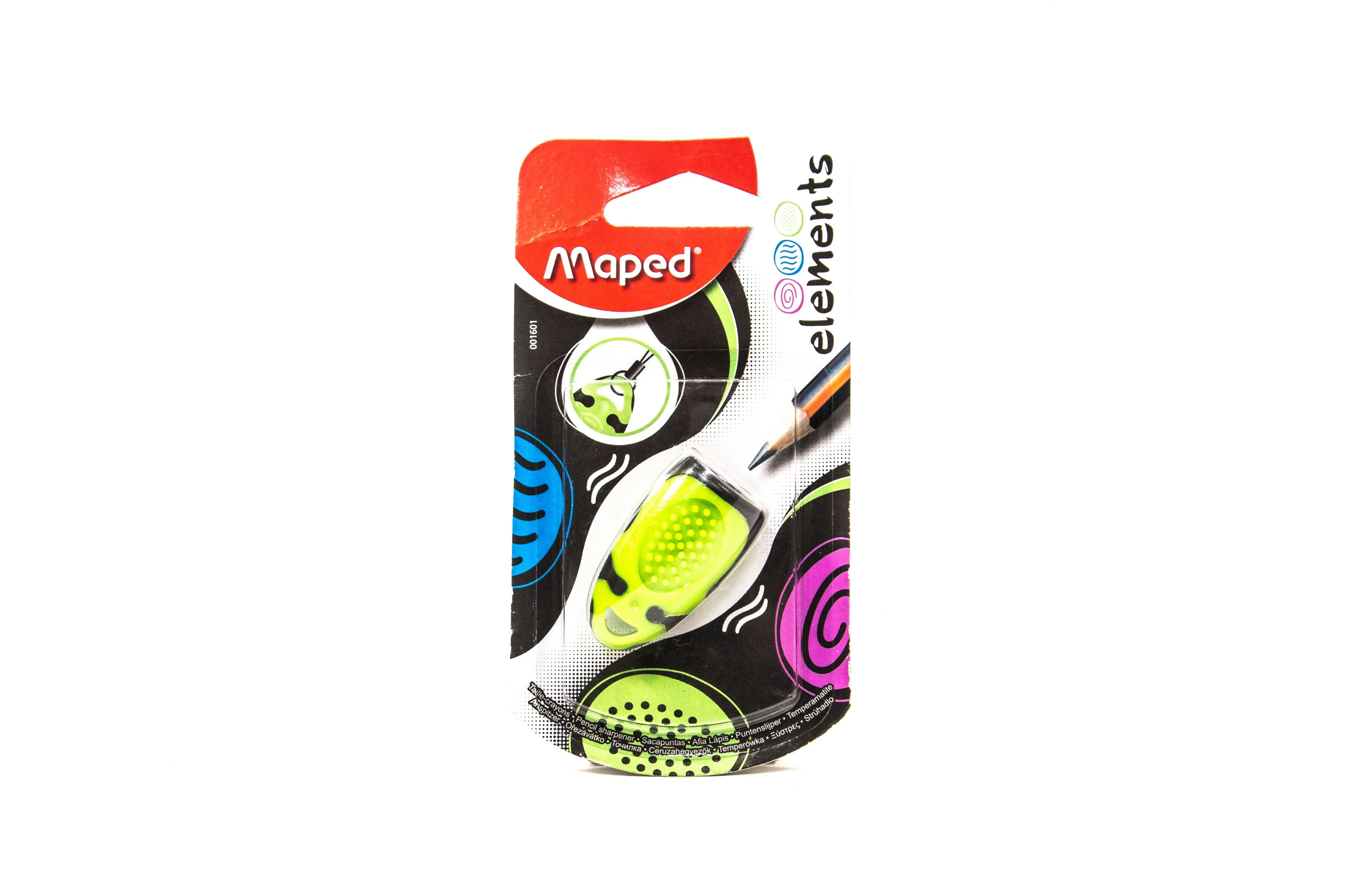 Maped Elements Sharpener 1-Hole | 30PCS (ASSORTED COLOR)