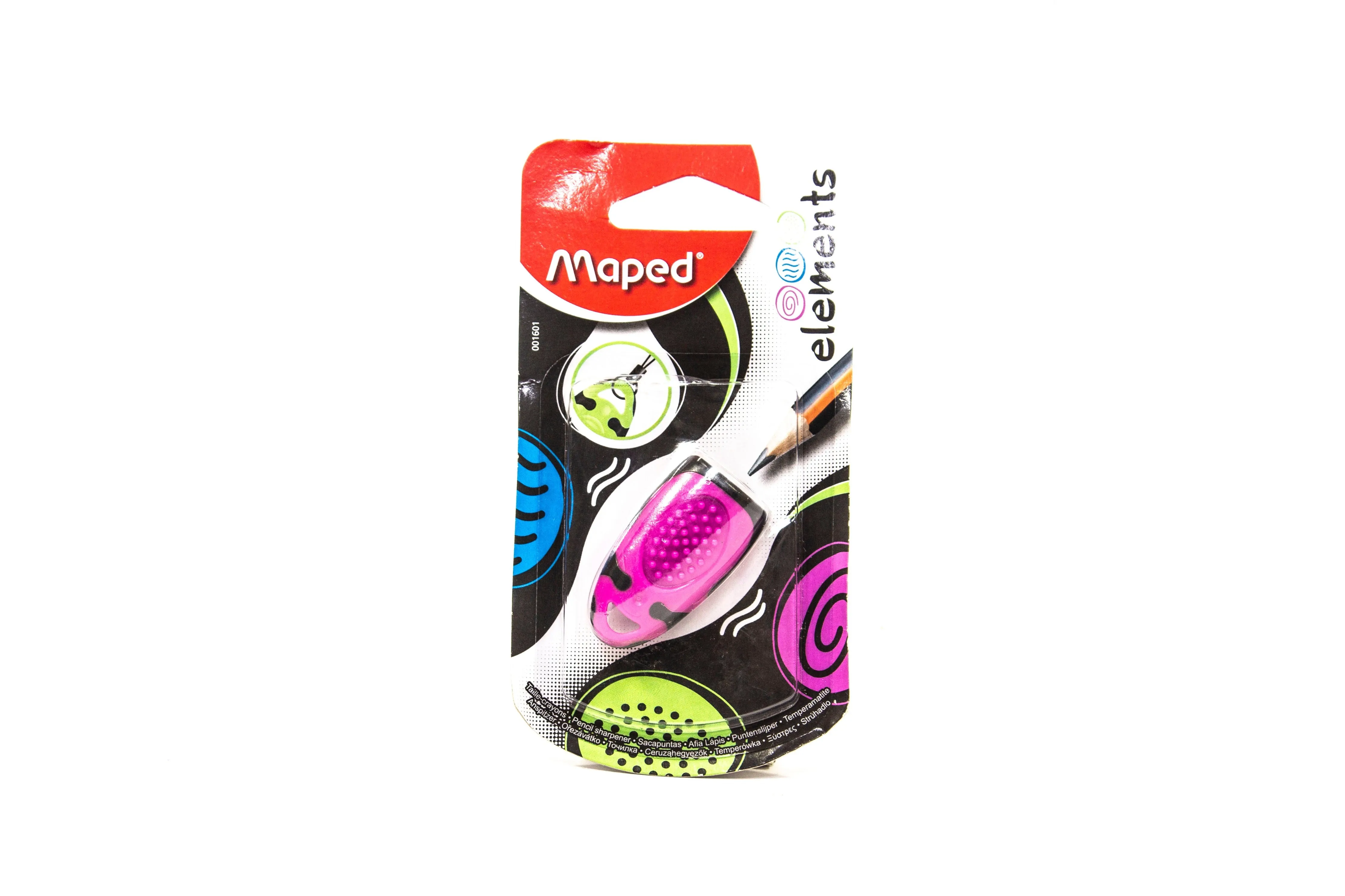Maped Elements Sharpener 1-Hole | 30PCS (ASSORTED COLOR)