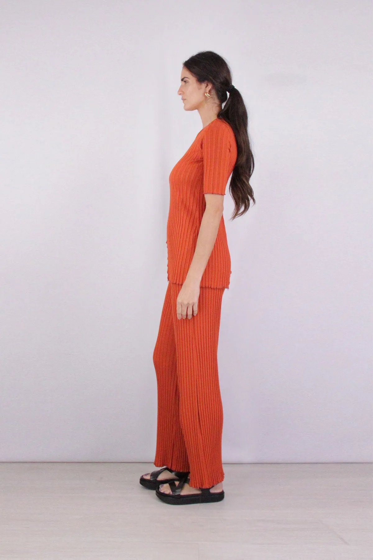 Marek Wide Leg Pant in Caramel
