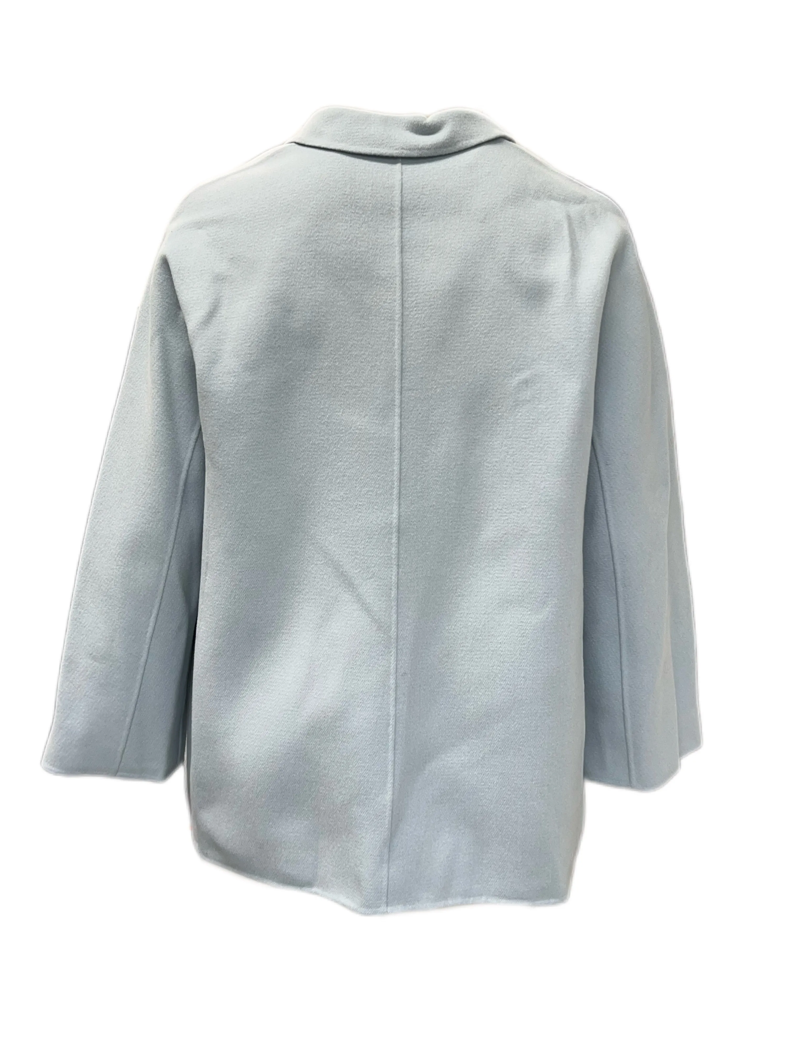 Marina Rinaldi Women's Light Blue Capitolo Wool Blend Coat Size 18W/27 NWT