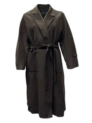 Marina Rinaldi Women's Tobacco Toscana Wool Coat NWT