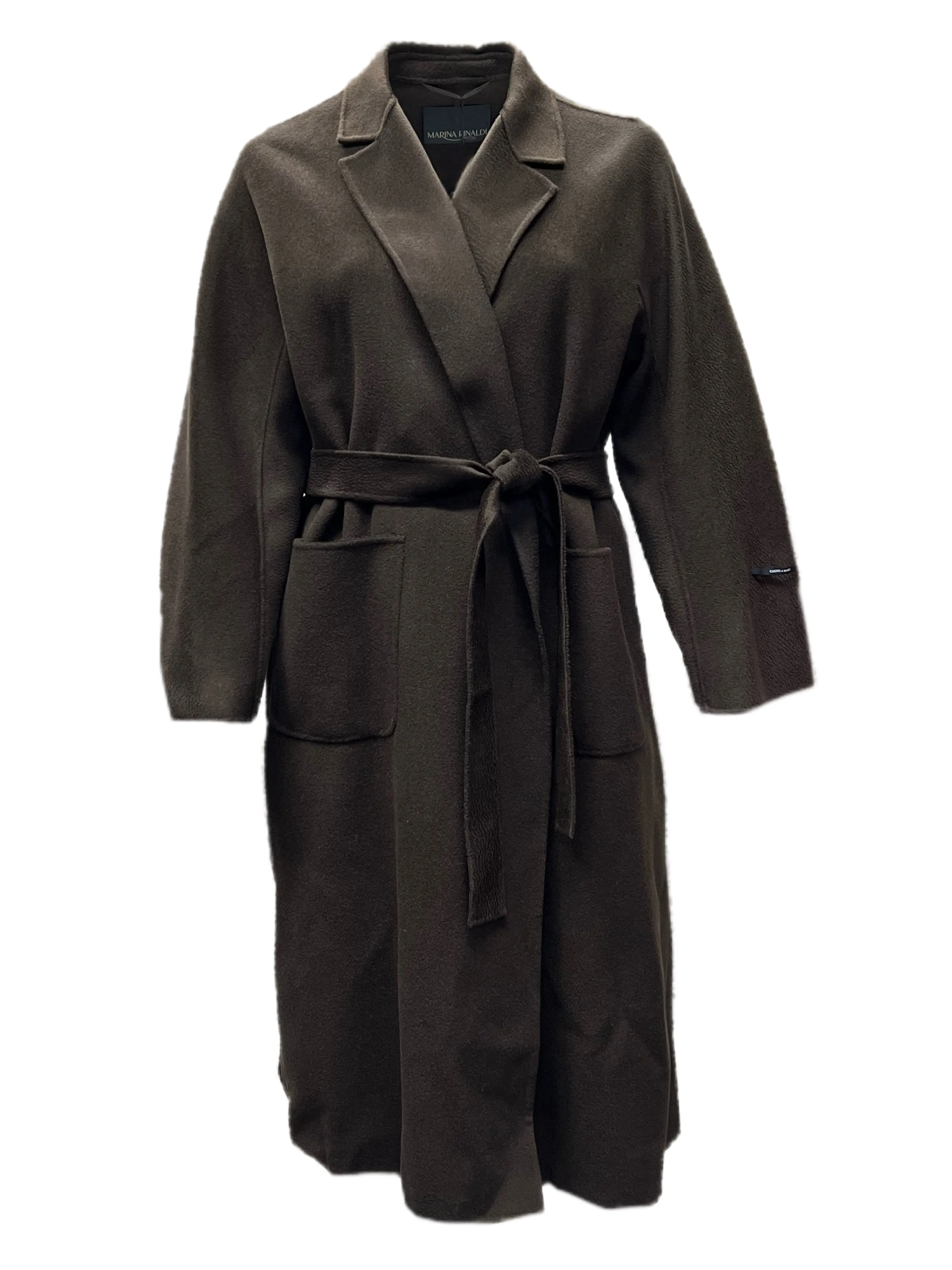 Marina Rinaldi Women's Tobacco Toscana Wool Coat NWT