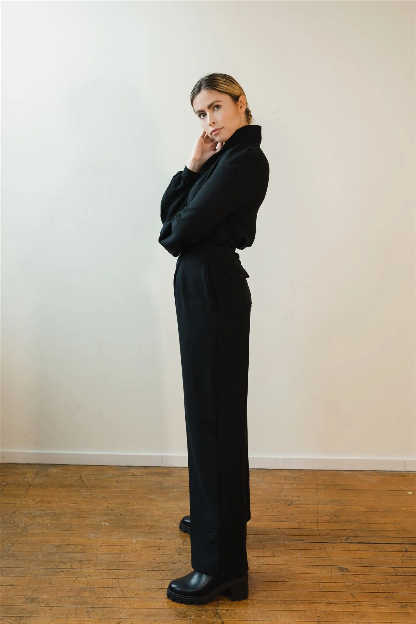 Marlene Wide Leg Pants - Black