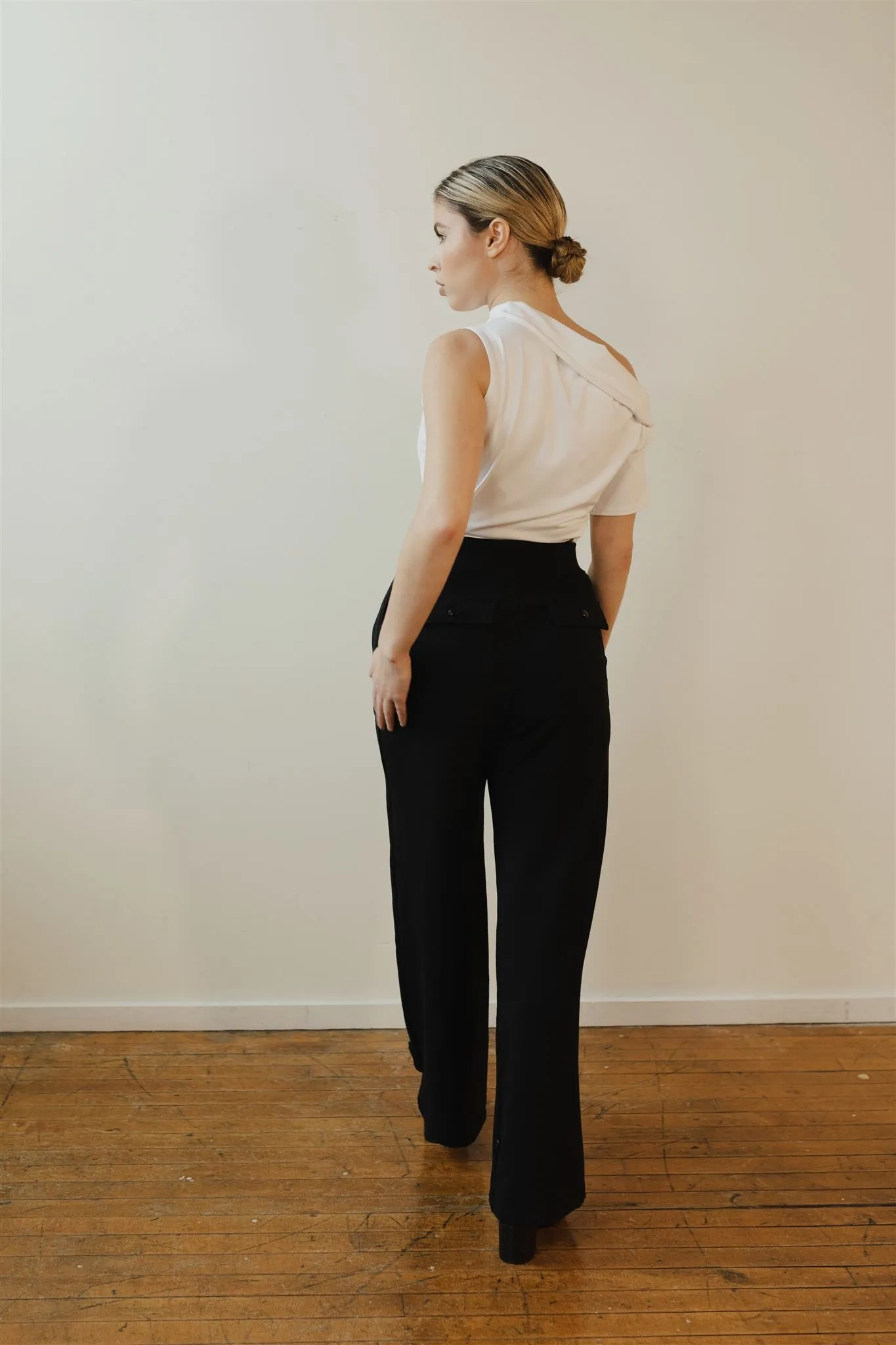 Marlene Wide Leg Pants - Black