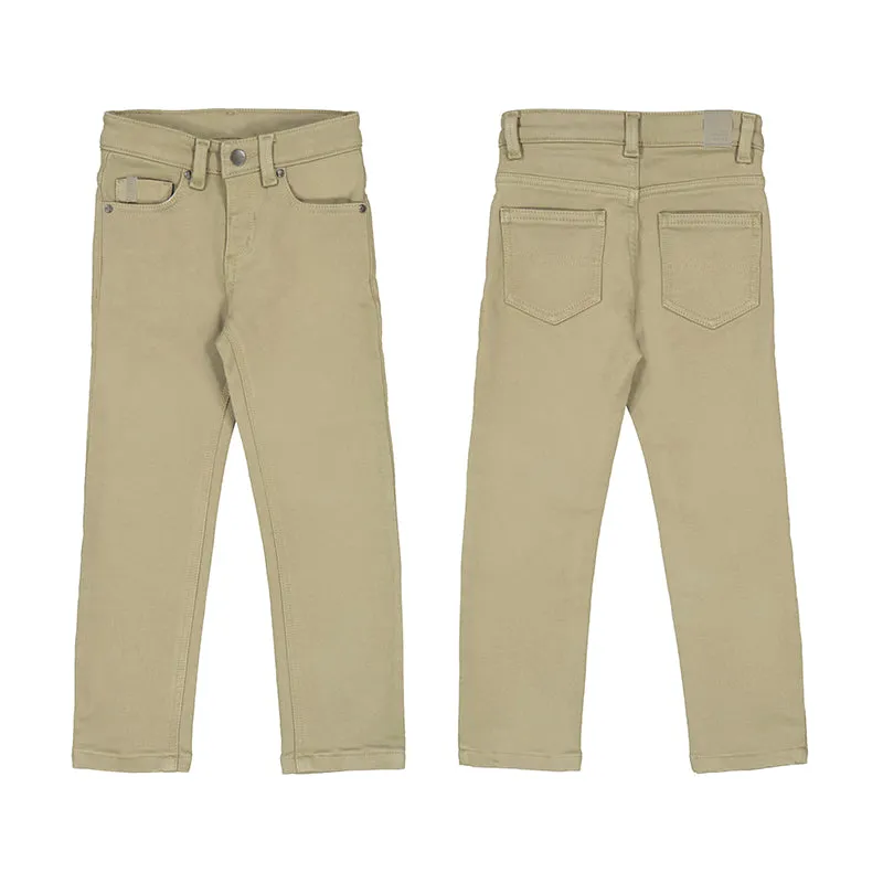 Mayoral Boys Soft Slim Pants - Tan