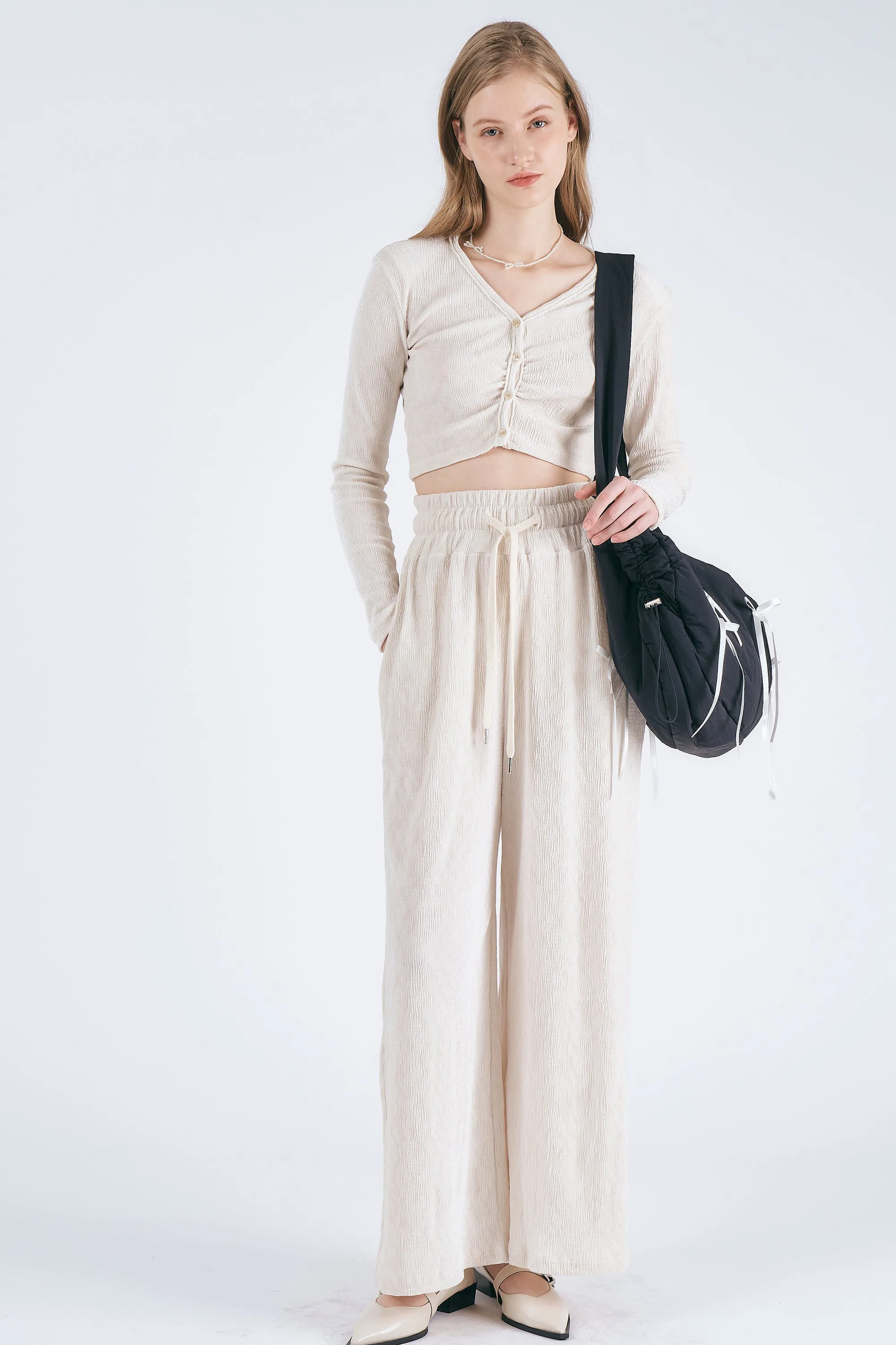 Milla Velour Wide Leg Pants