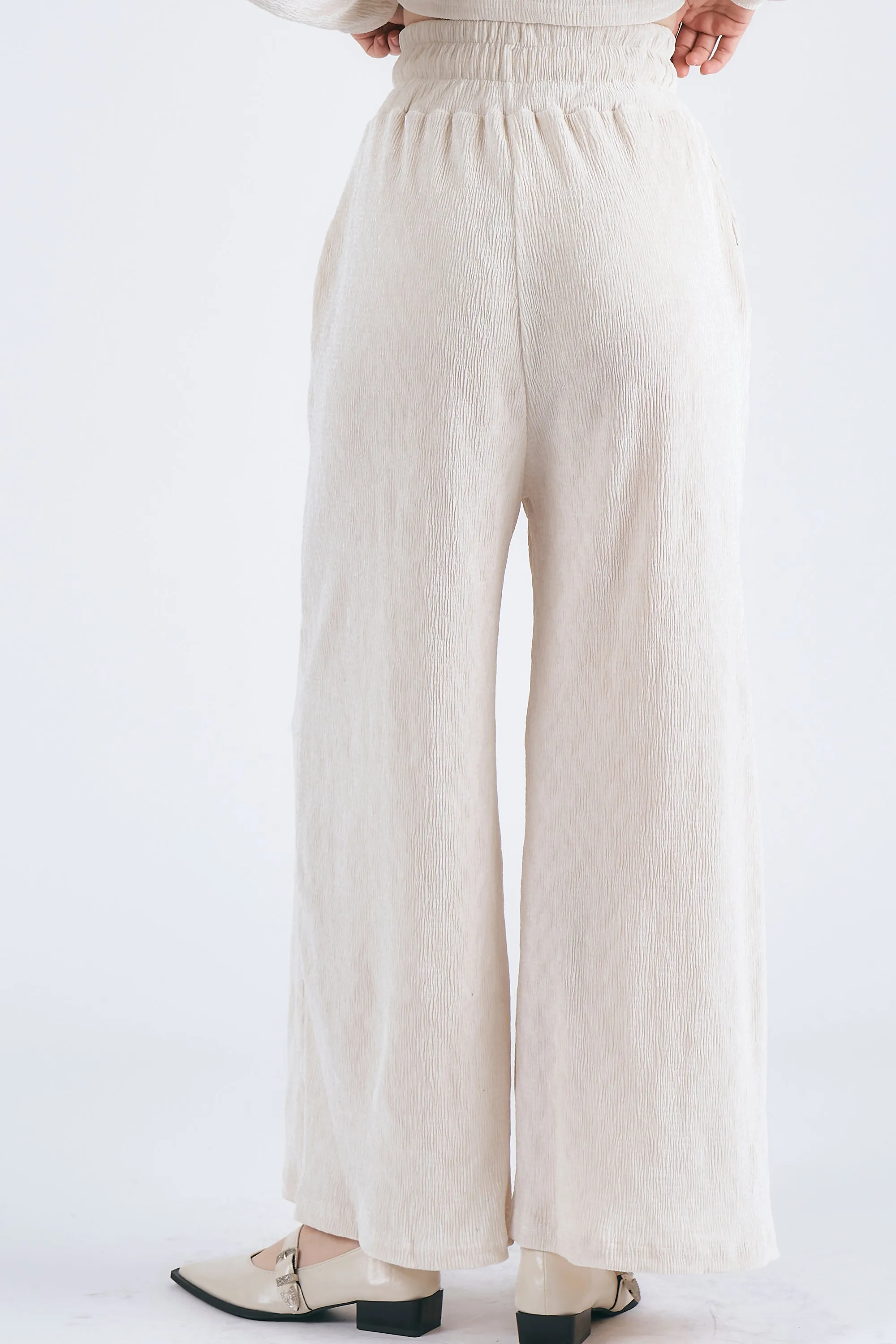 Milla Velour Wide Leg Pants