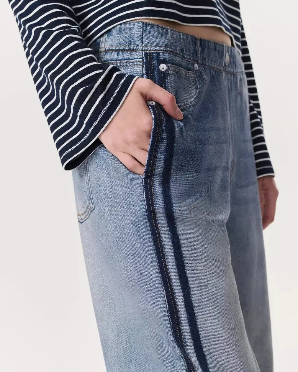 Miramar Terry Wide-Leg Track Pants in Coney