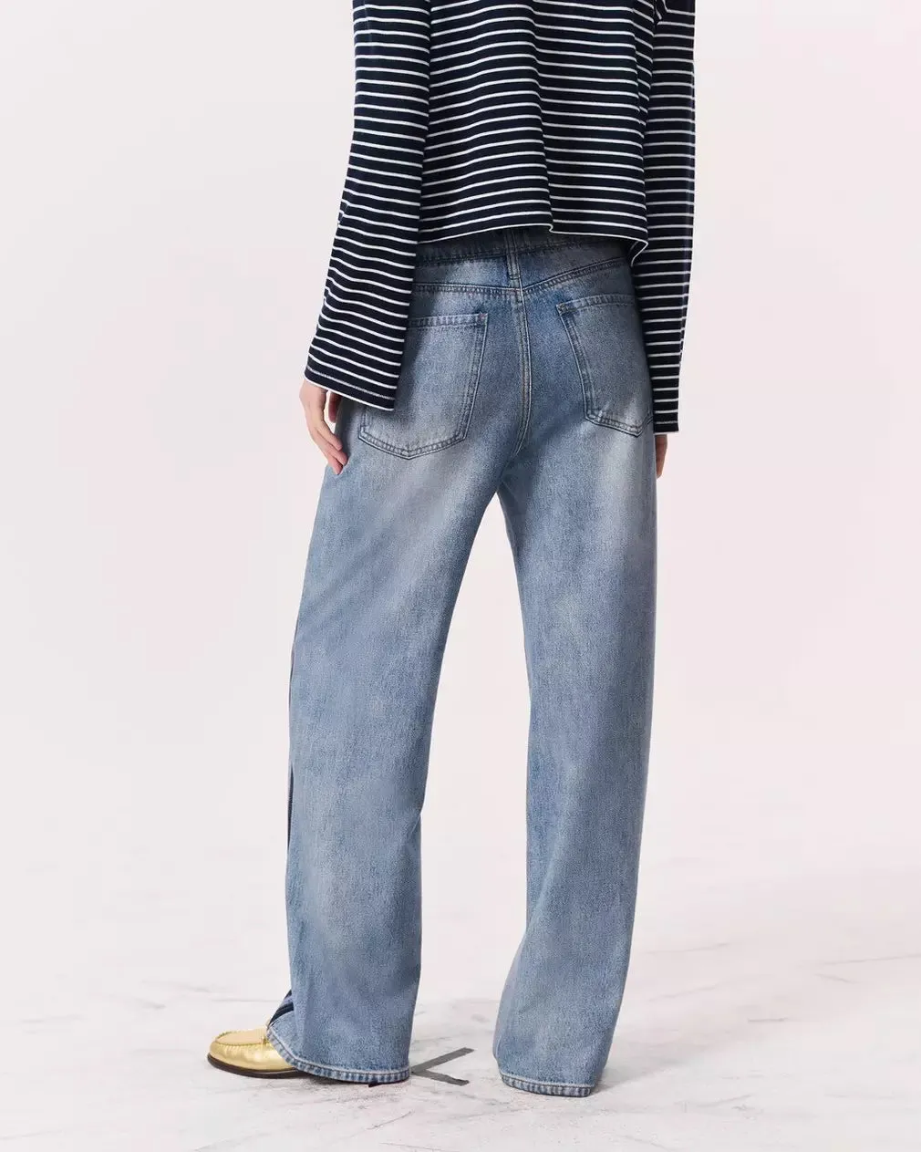 Miramar Terry Wide-Leg Track Pants in Coney