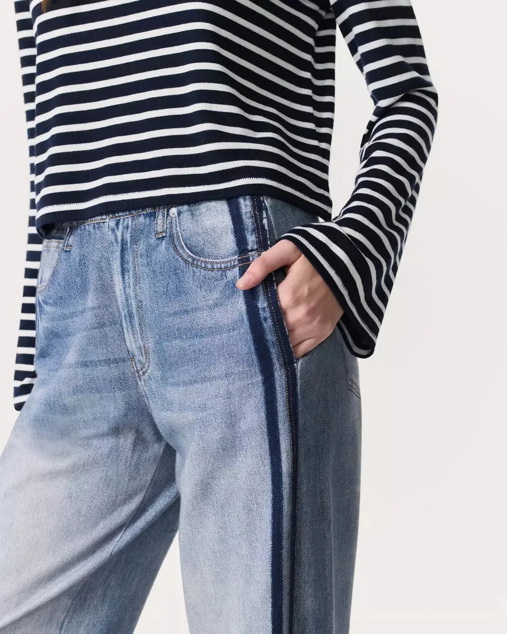 Miramar Terry Wide-Leg Track Pants in Coney
