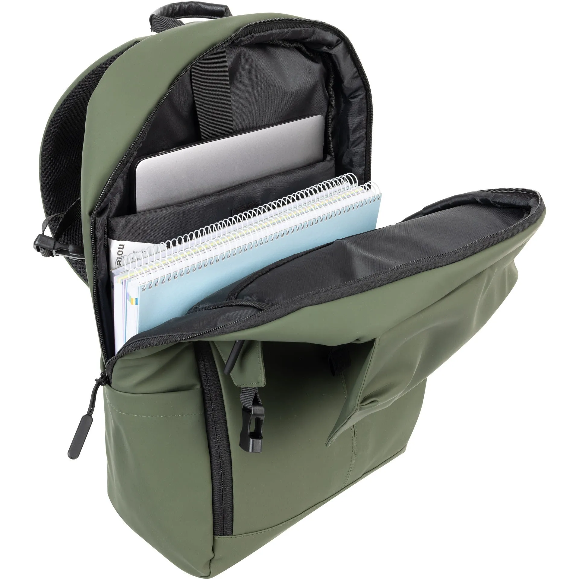Mochila Office Borracha Verde Escuro Note!