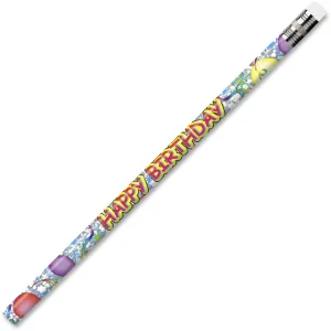 Moon Products Happy Birthday Design No. 2 Pencils