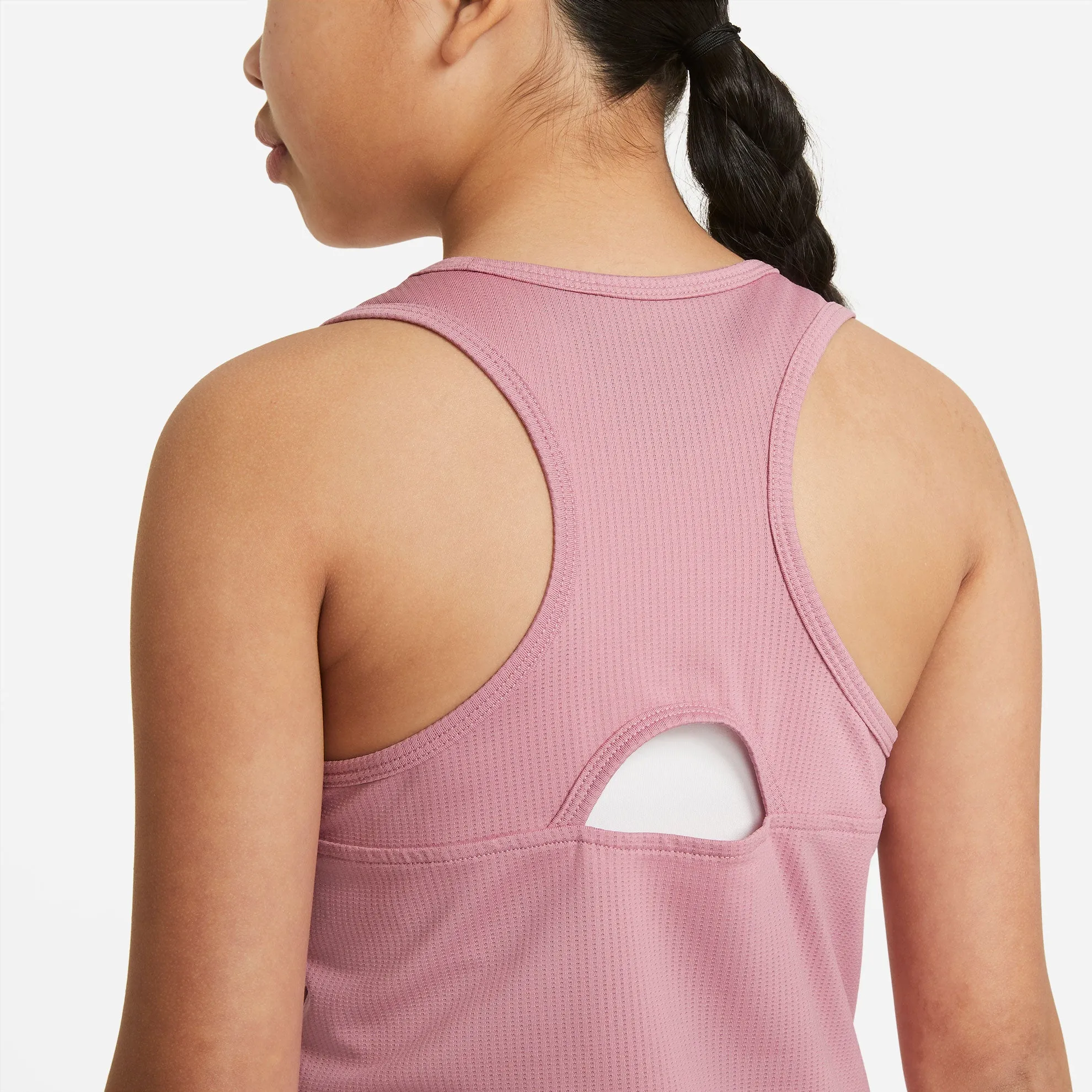 Nike Girls' Dri-FIT Victory Tank (Elemental Pink/White)
