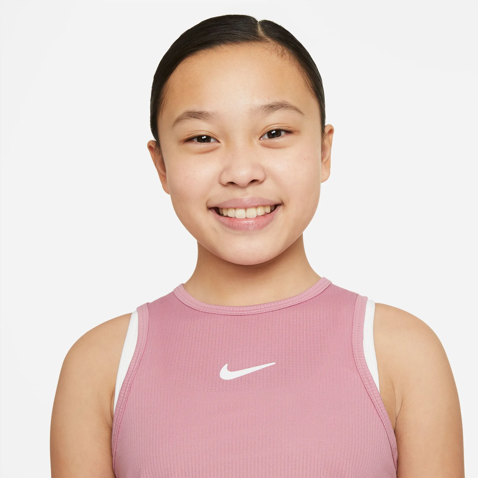 Nike Girls' Dri-FIT Victory Tank (Elemental Pink/White)