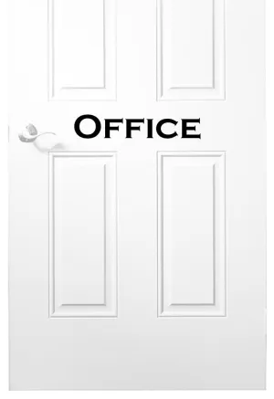 Office Vinyl Decal for Door or Wall