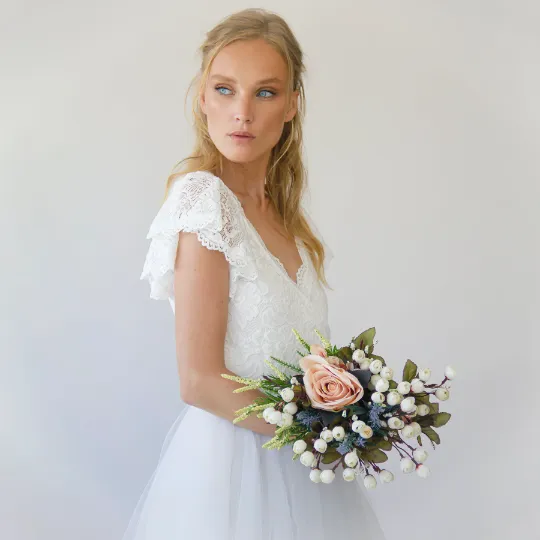 Pastel wedding dress #1355