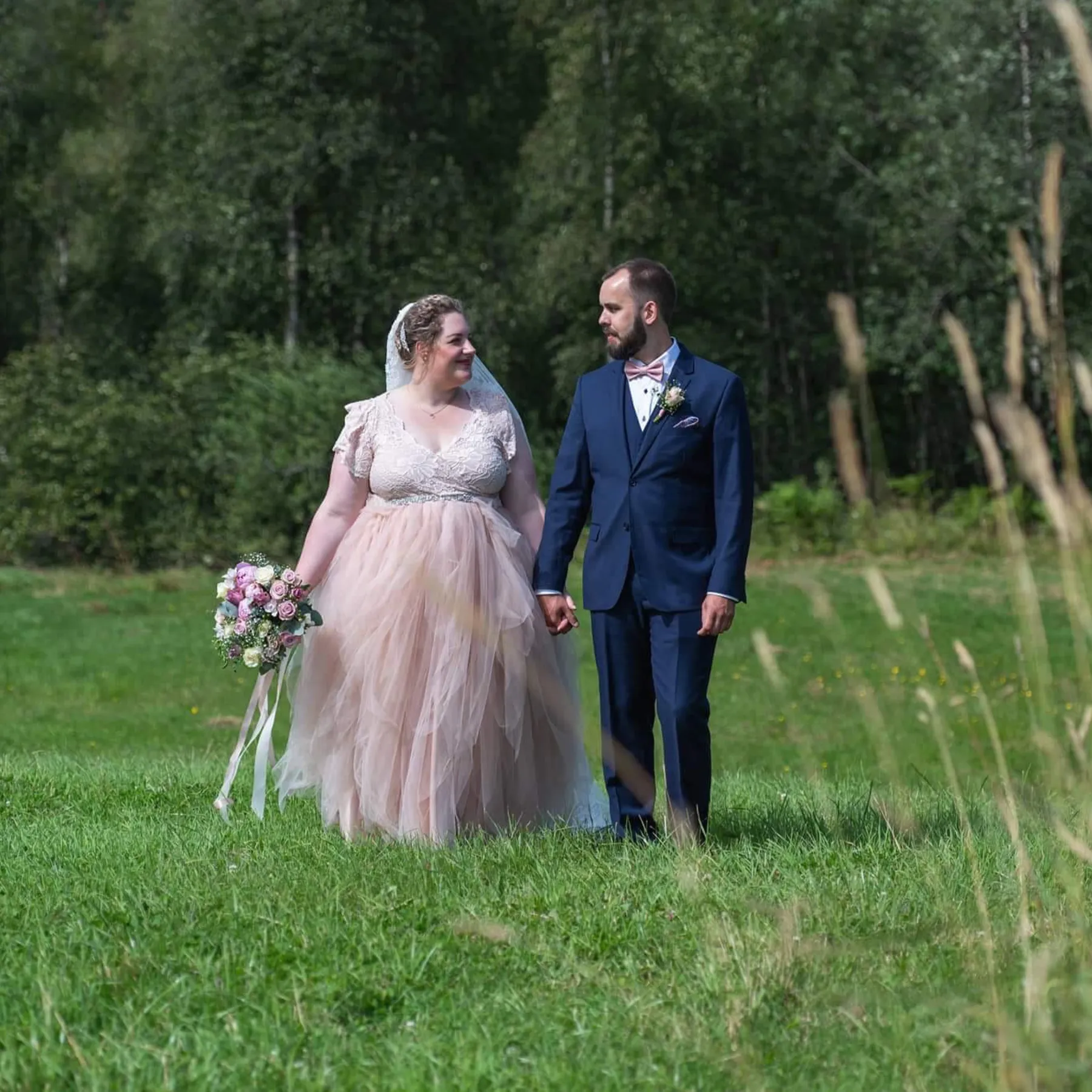 Pastel wedding dress #1355