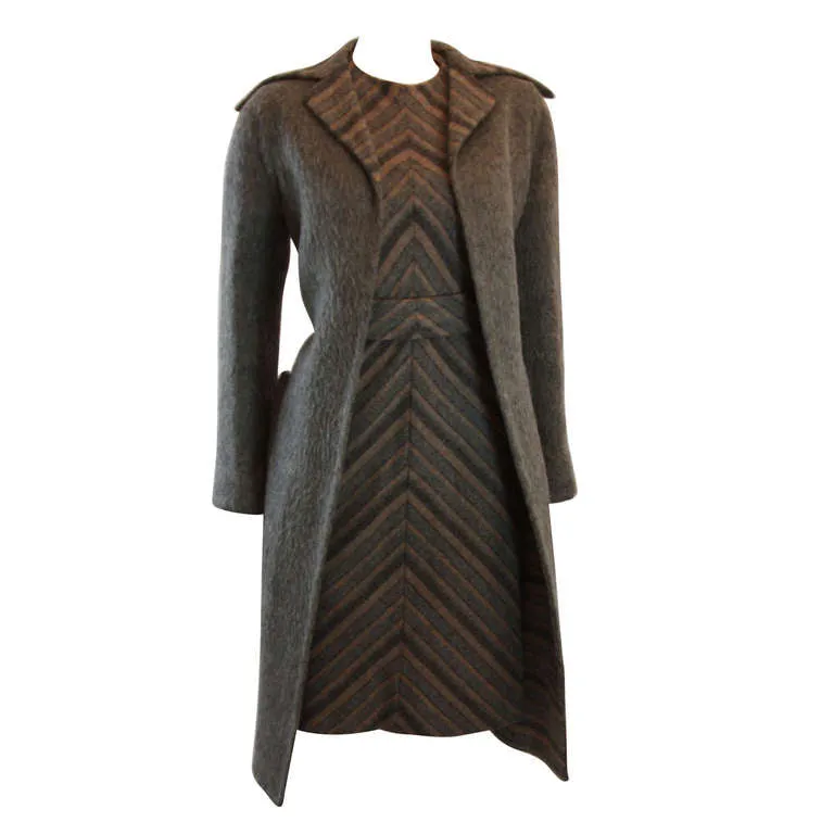 PAULINE TRIGERE 3 pc Wool Dress Set Size Small