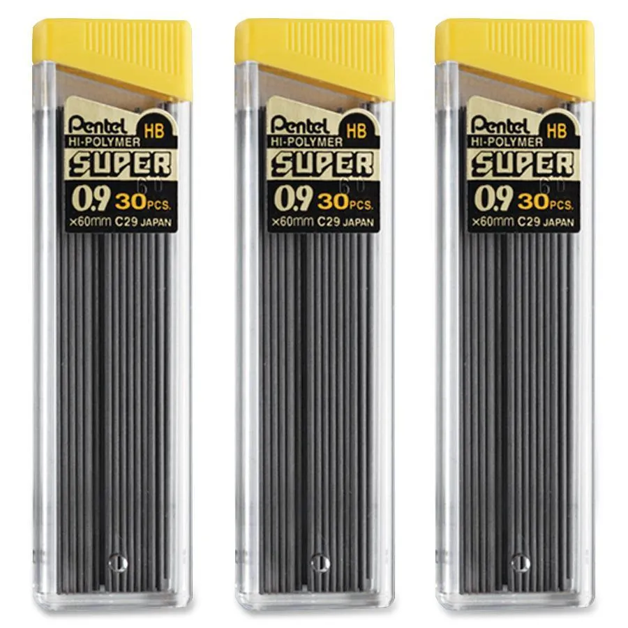 Pentel Super Hi-Polymer 0.9mm Lead Refill