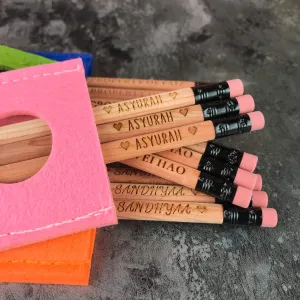 Personalised Pencil & Pouch (3pcs)