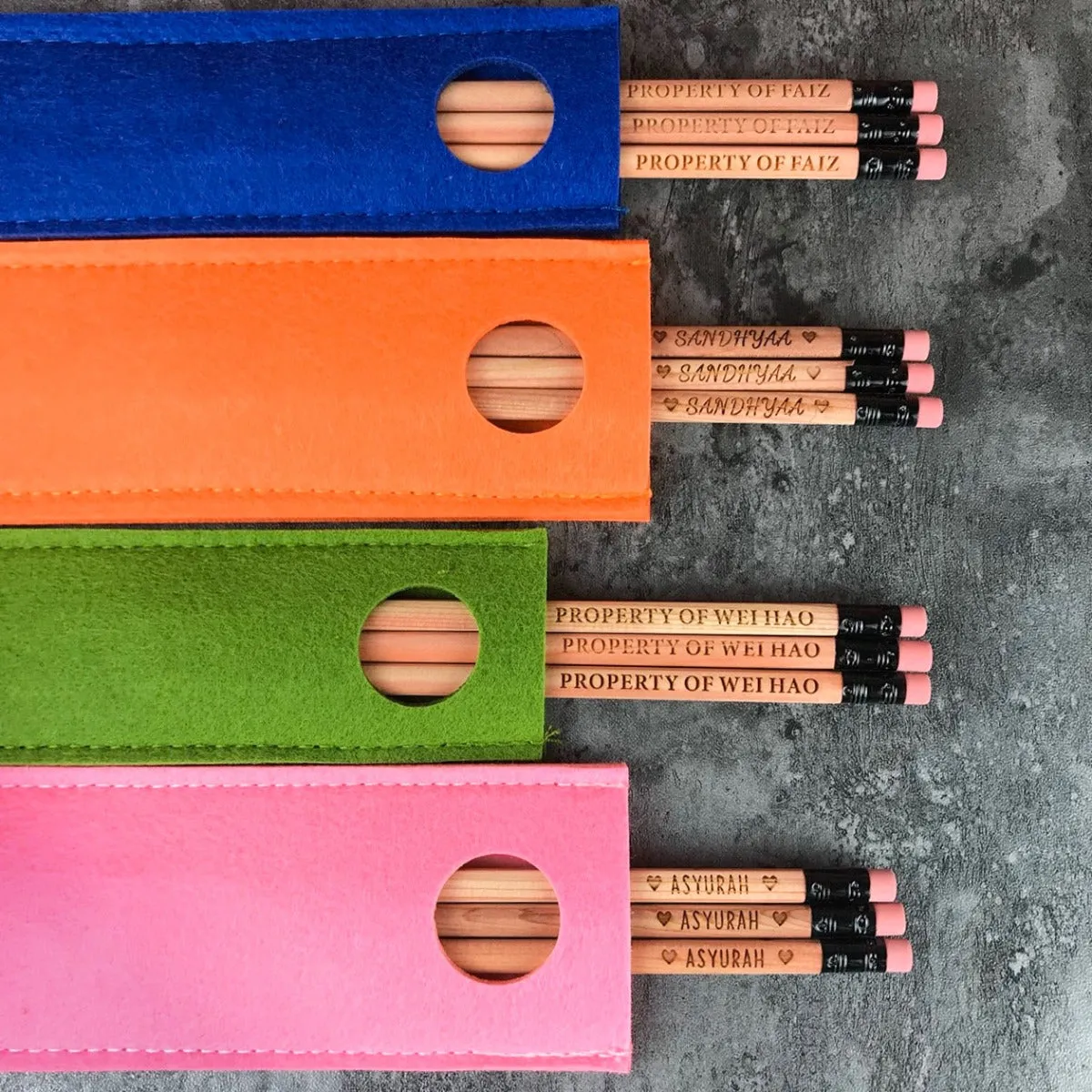 Personalised Pencil & Pouch (3pcs)