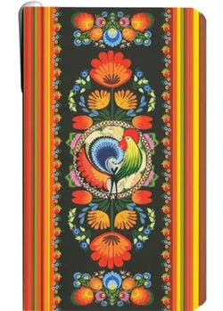 Polish Floral Folk Art Notepad, Bookmark, Eraser, Pen & Pencil Case Set