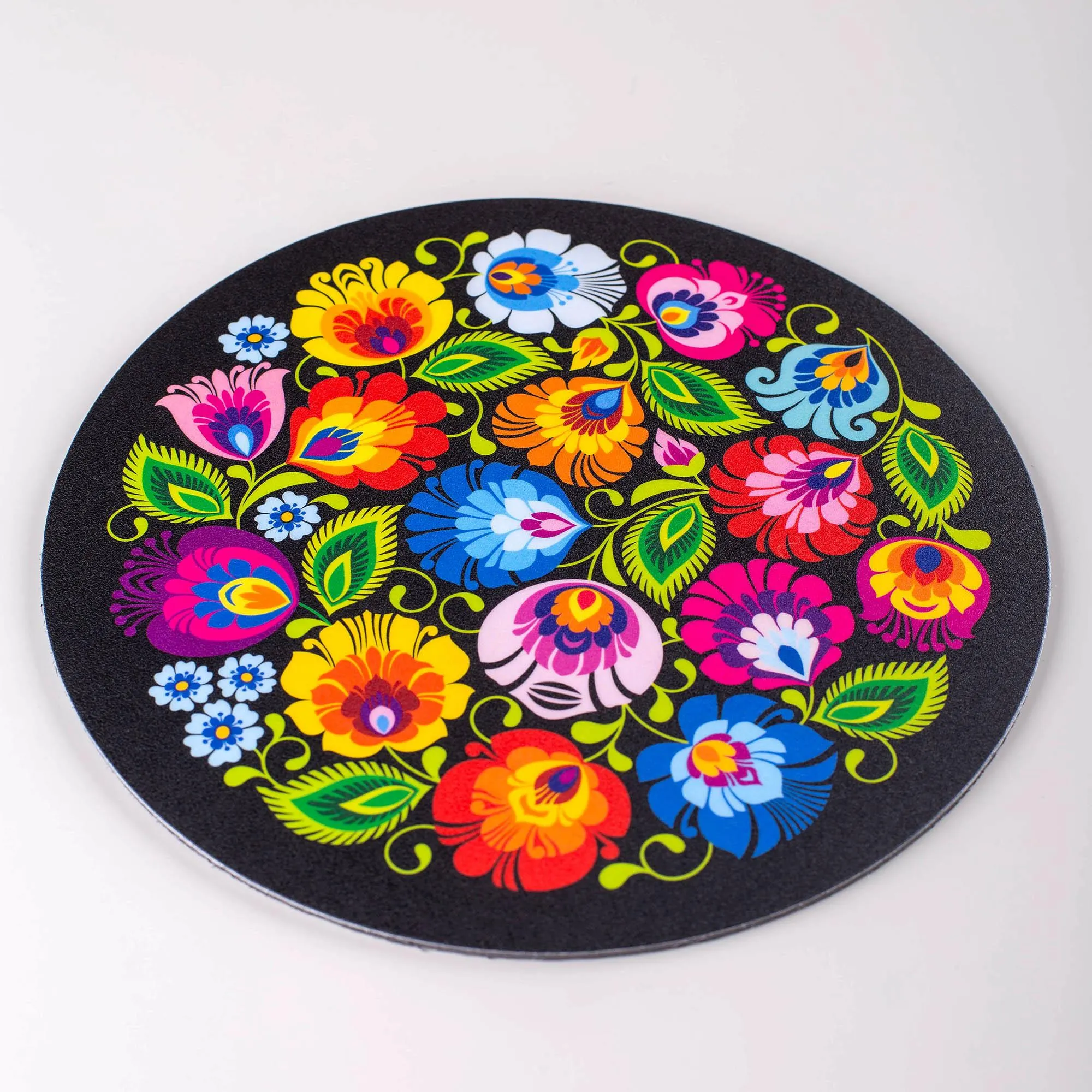 Polish Folk Art Round Mouse Pad