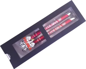 Polska Eagle Ballpoint Pen & Mechanical Pencil Gift Set