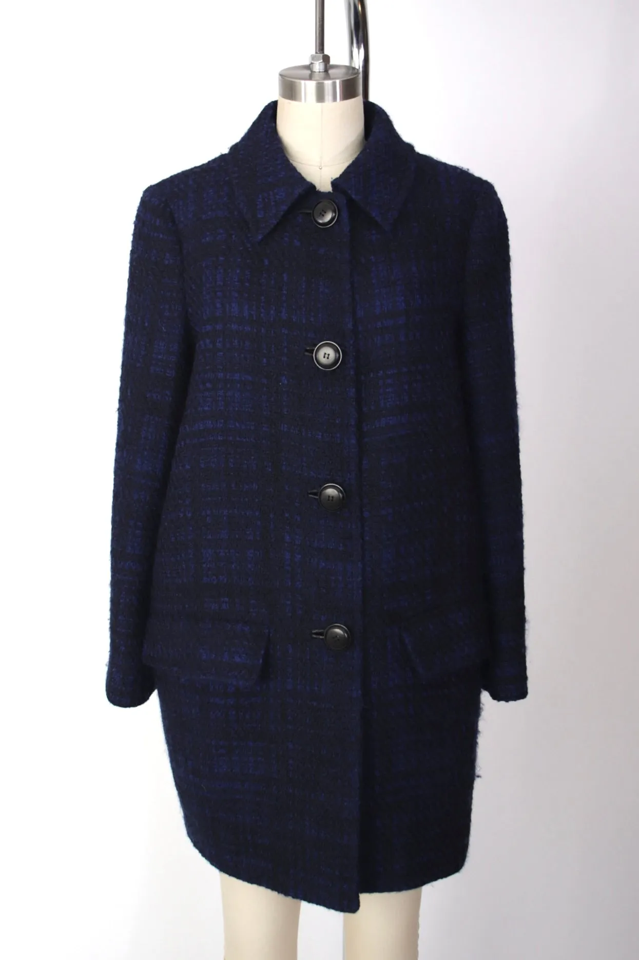 Prada Virgin Wool Tweed Coat
