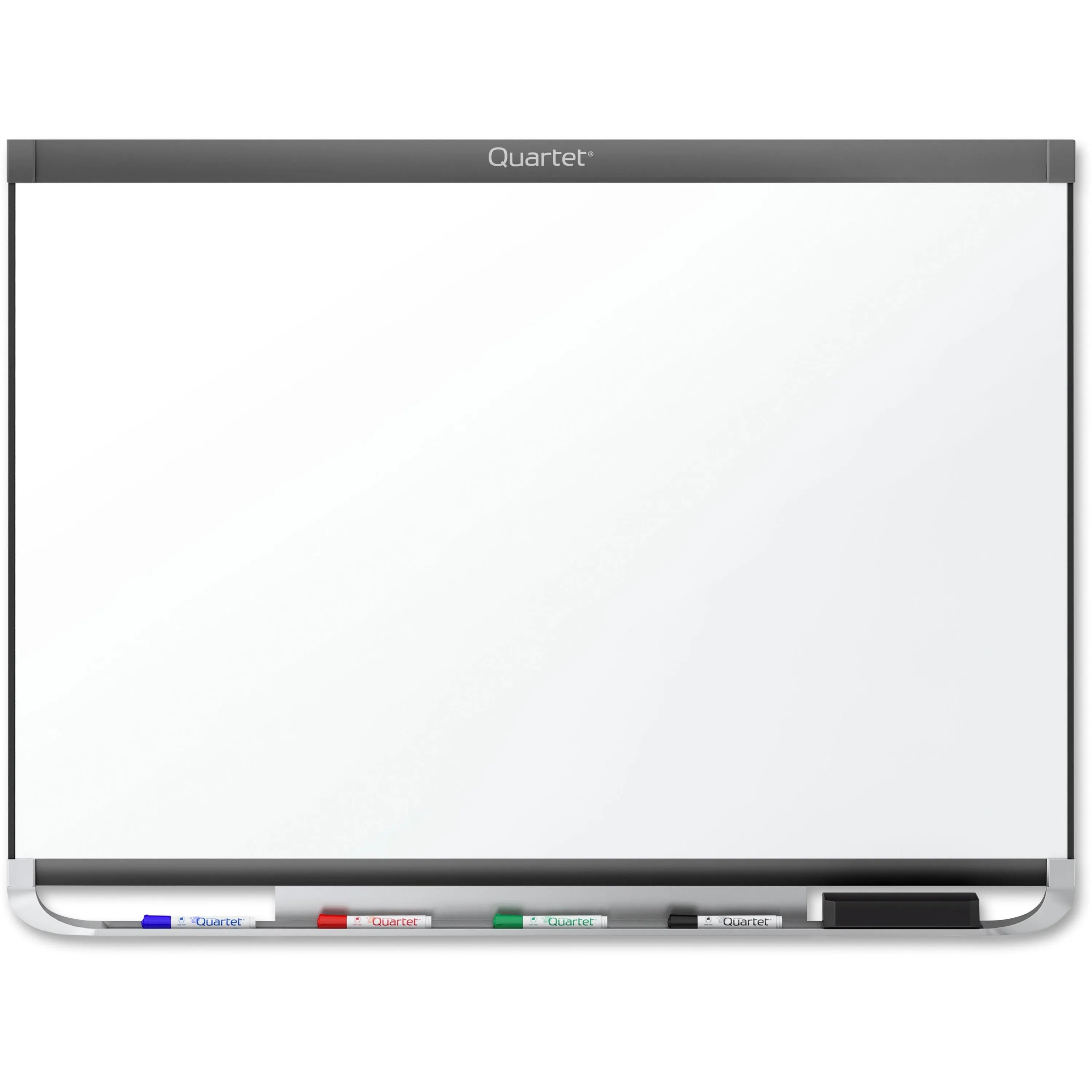 Quartet® Prestige® 2 DuraMax® Porcelain Magnetic Whiteboard, 8' x 4', Graphite Finish Frame