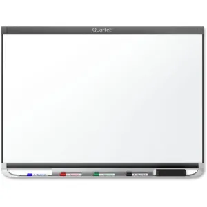 Quartet® Prestige® 2 DuraMax® Porcelain Magnetic Whiteboard, 8' x 4', Graphite Finish Frame