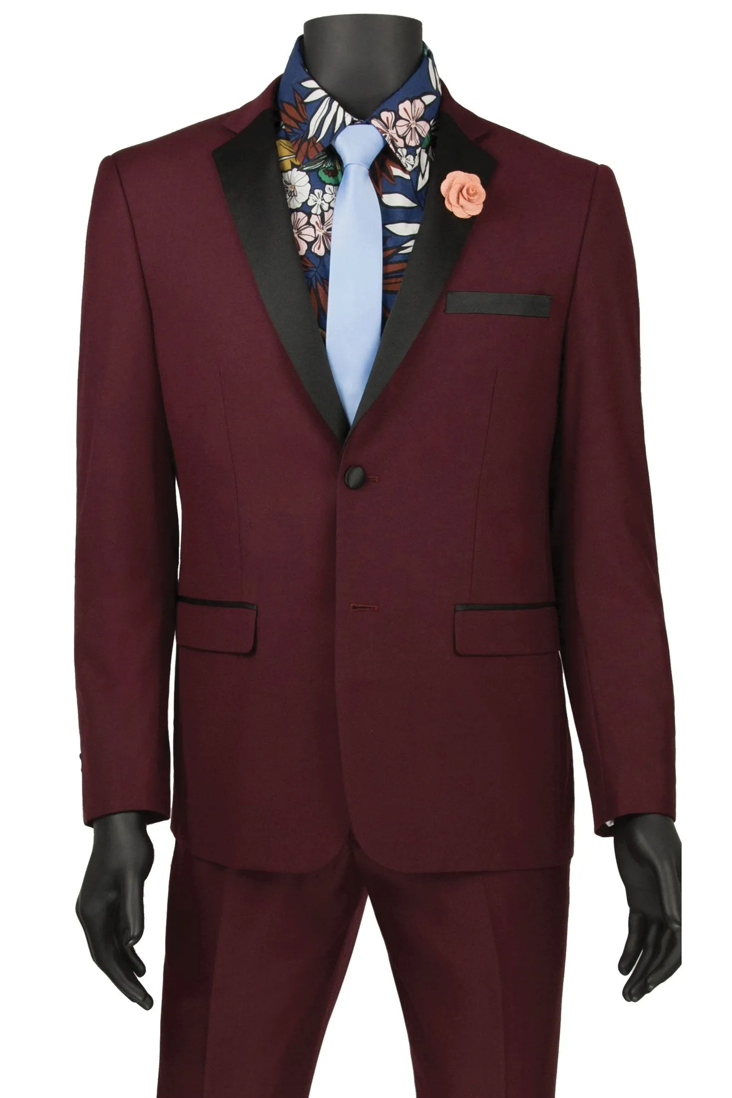 "Sergio" Wine Tuxedo (2-Piece Set)