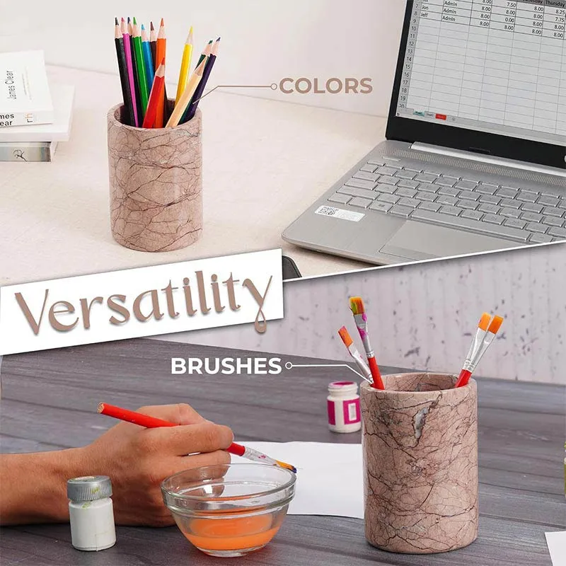 Radicaln Marble Stationery Holder - Desk Organizer Set