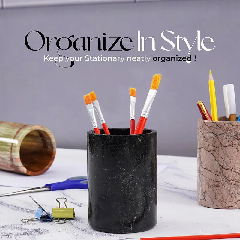 Radicaln Marble Stationery Holder - Desk Organizer Set